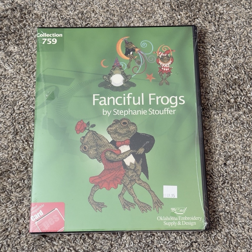 Oklahoma Embroidery 200 Fanciful Frogs Embroidery Stephanie Stouffer 759 USA